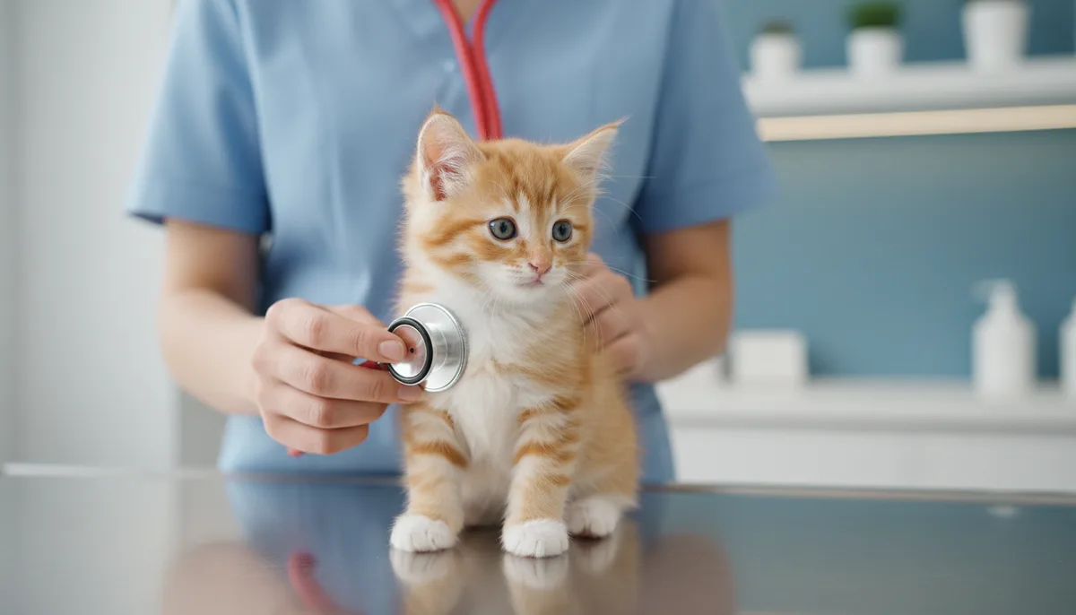 Première visite du chaton chez le vétérinaire : examens et budget
